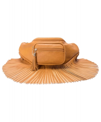 Fashion Fringe Tassel Fanny Pack Waist Bag KL088 MUSTARD